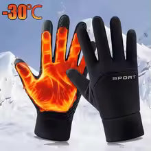 Winter Warm Gloves Touch Screen Windproof Cold-proof Cycling Gloves, Men's Women's Running, Hiking Skiing Gloves